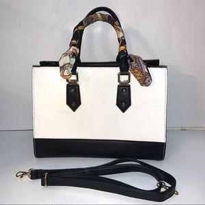 Black & white handbag